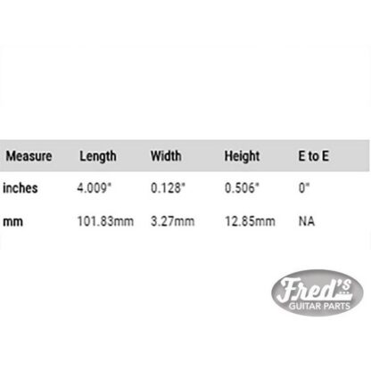 TUSQ SILLET DE CHEVALET ACOUSTIQUE BRUT 101.8 X 3.3 X 12.9MM – Image 2