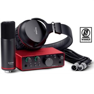 FOCUSRITE SCARLETT SOLO G4 2 IN/2 OUT USB-C PACK MICRO CASQUE ACCESSOIRES