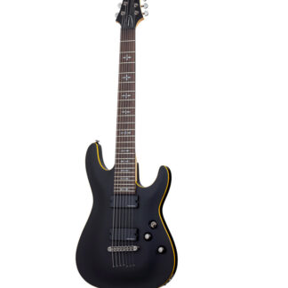 SCHECTER DEMON 7 - AGED BLACK SATIN 7 CORDES