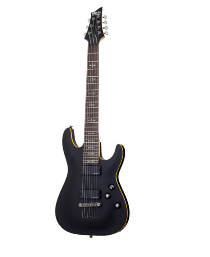 SCHECTER DEMON 7 - AGED BLACK SATIN 7 CORDES