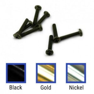 WD MUSIC NICKEL SINGLE COIL HEIGHT ADJUSTMENT SCREWS SPHC CHROME