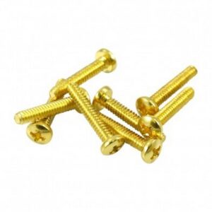WD MUSIC GOLD PLATED SINGLE COIL HEIGHT ADJUSTMENT SCREWS SPHG