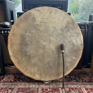 ECHO 64 TAMBOUR CHAMANIQUE 70CM VACHE CERCLE BOIS ET MAILLOCHE