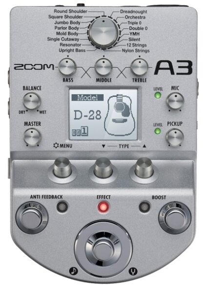 ZOOM AC-3 PEDALE MULTI EFFETS GUITARE ACOUSTIQUE