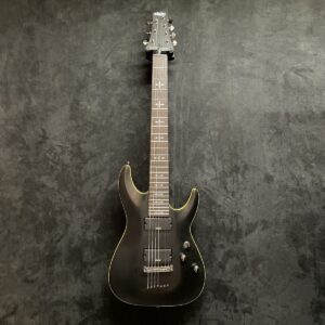 OCCASION SCHECTER DEMON 7 - AGED BLACK SATIN 7 CORDES