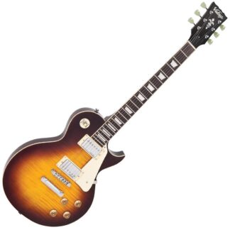 VINTAGE V100IT GUITAR- FLAME ICED TEA
