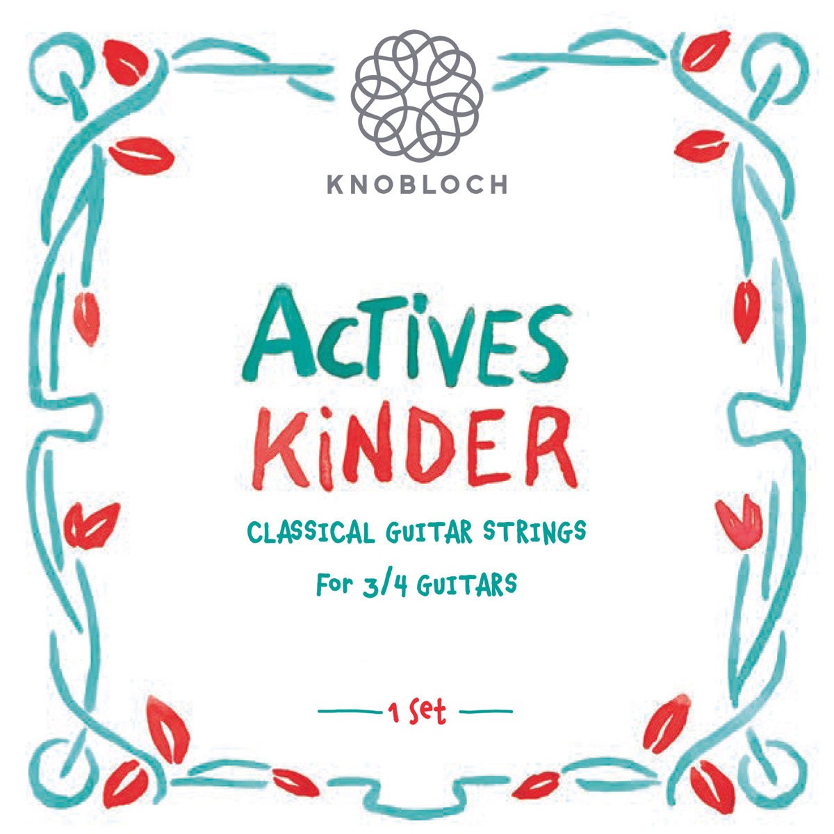 KNOBLOCH ACTIVES KINDER DOUBLE SILVER FULL SET MEDIUM TENSION 33.5 POUR3/4