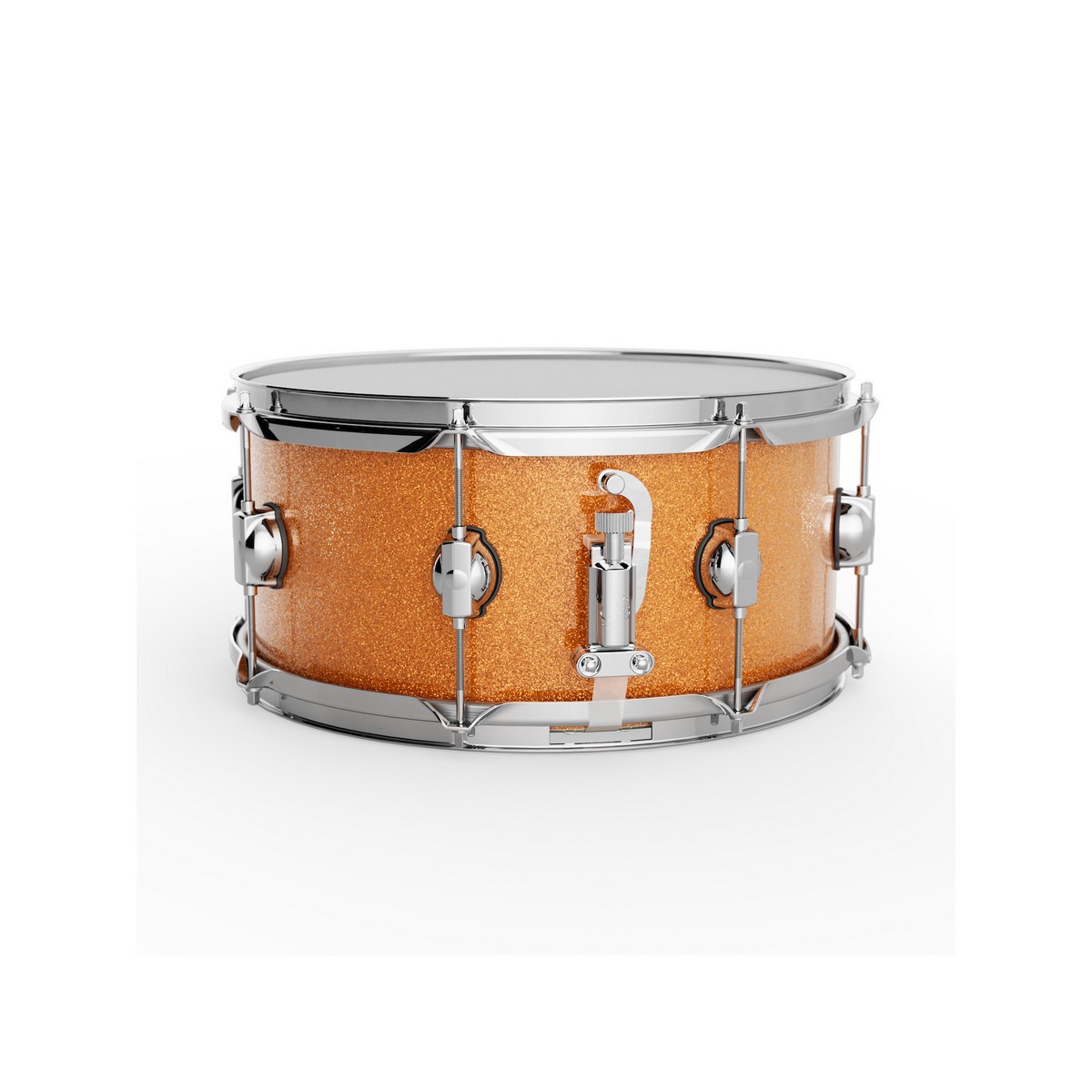 DS DRUMS GROOVE MASTER CAISSE CLAIRE 14X6,5" (BOULEAU) - ORANGE GALAXY (RODOÏD) – Image 3