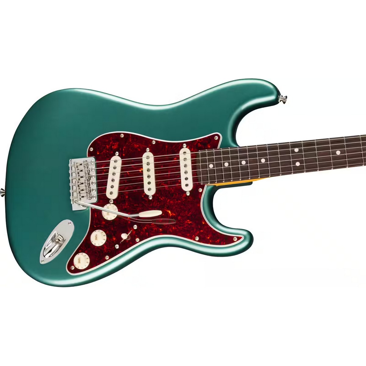 FENDER AMERICAN PROFESSIONAL CLASSIC STRATOCASTER RW FADED SHERWOOD GREEN HOUSSE – Image 3