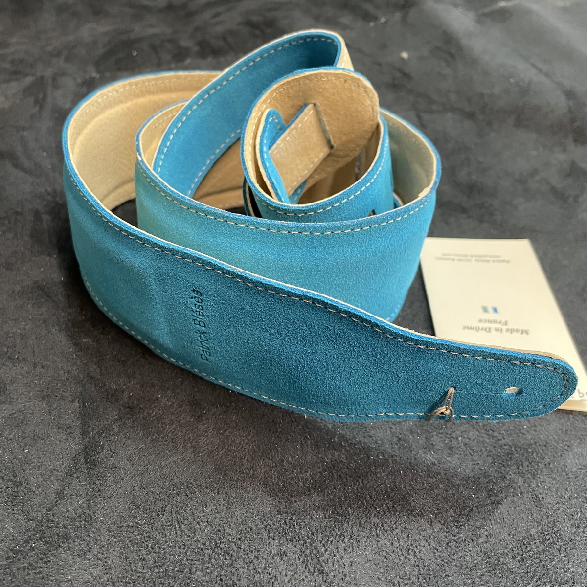 BLESES SANGLE BG35M VELOURS TURQUOISE