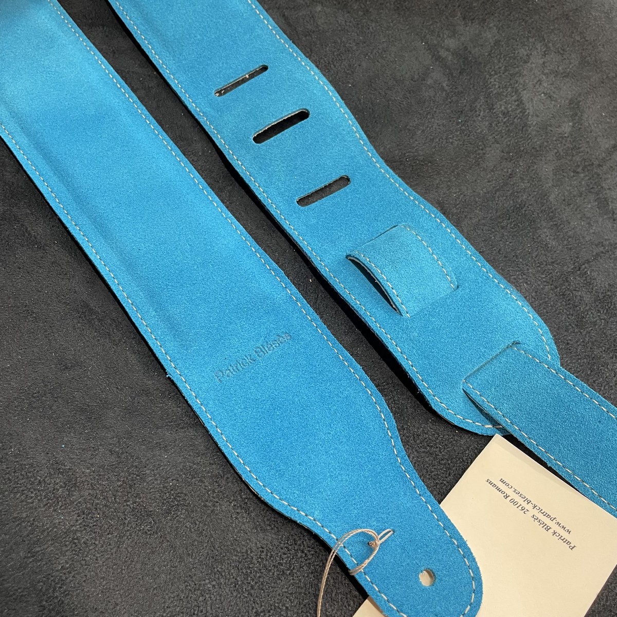 BLESES SANGLE BG35M VELOURS TURQUOISE – Image 2