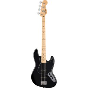 FENDER STANDARD STANDARD JAZZ BASS MAPLE FINGERBOARD BLACK PICKGUARD BLACK