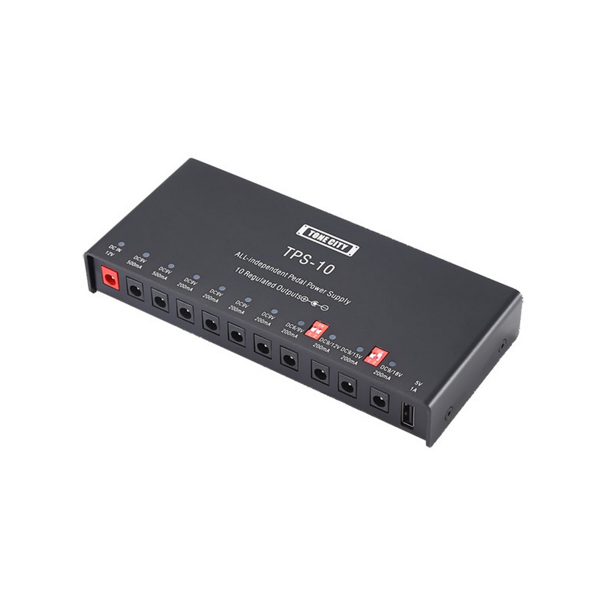 TONE CITY TPS-10, PÉDALE ALIMENTATION, 10 SORTIES 9V ISOLÉES