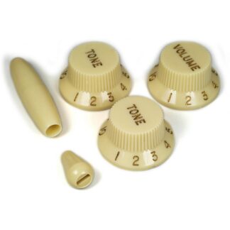 KIT DE BOUTONS TYPE STRAT® ÉCRITURES DORÉES / VINTAGE