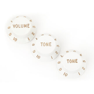 FENDER® STRATOCASTER® KNOBS, WHITE (3pcs)