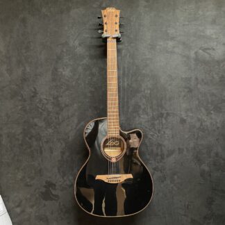 OCCASION LAG T118ASCE-BLK AUDITORIUM SLIM CUTAWAY ÉLECTRO NOIRE HOUSSE