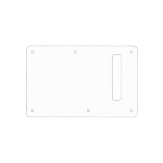 WD® CUSTOM PICKGUARD PLAQUE ARRIÈRE STRAT® AVEC FENTE 3 PLIS BLANC